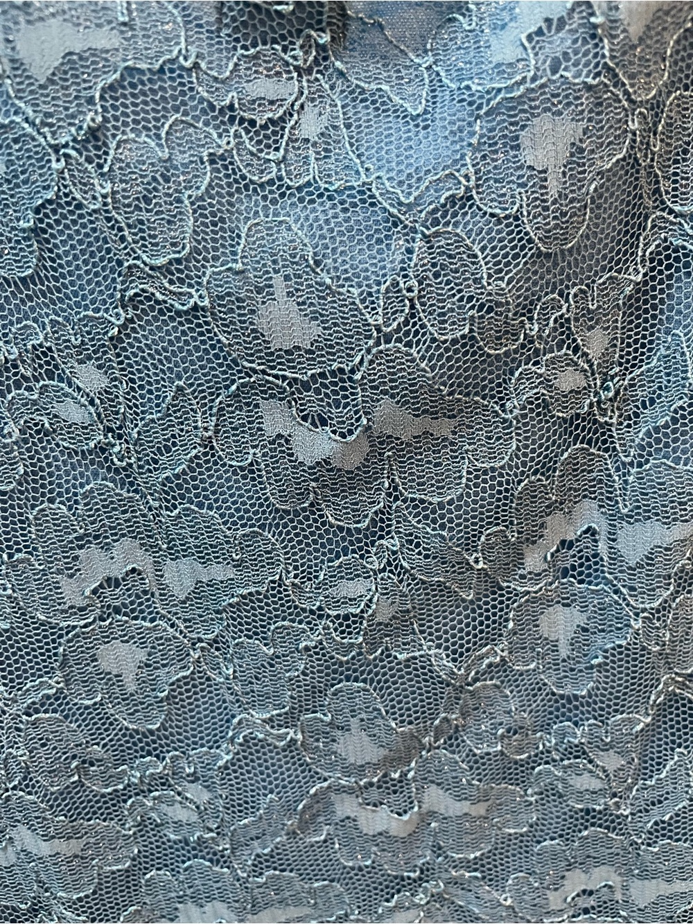JM Collection New Chic Teal Lace Lined Sleeveless Shell Top Size XL - Picture 7 of 7